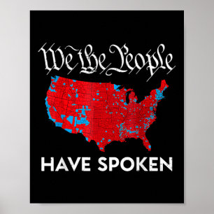 Wir, die Menschen haben Trump 2024 Wahlplan gespro Poster