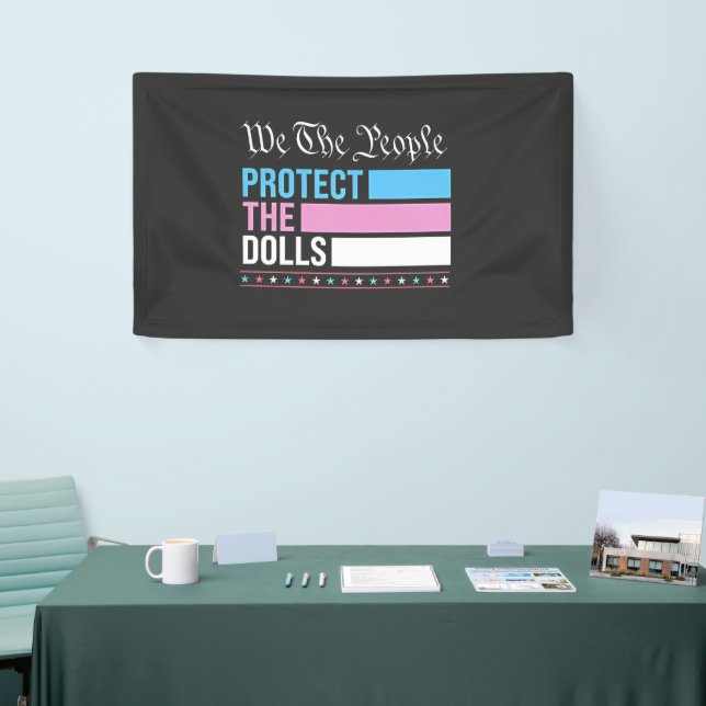 Wir, die Menschen, schützen die Dollars LGBT Trans Banner (Messeveranstaltung)