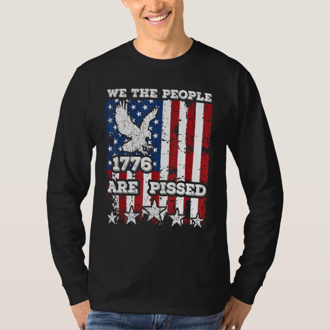 Wir, die Menschen sind pissed Real American Pro De T-Shirt (Vorderseite)