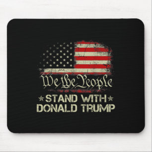 Wir, die Menschen stehen mit Donald Trump 2024 Ame Mousepad