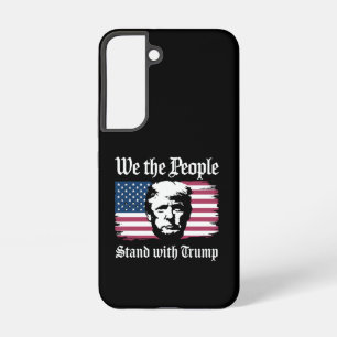 Wir, die Menschen, stehen mit Donald Trump-Unterst Samsung Galaxy Hülle