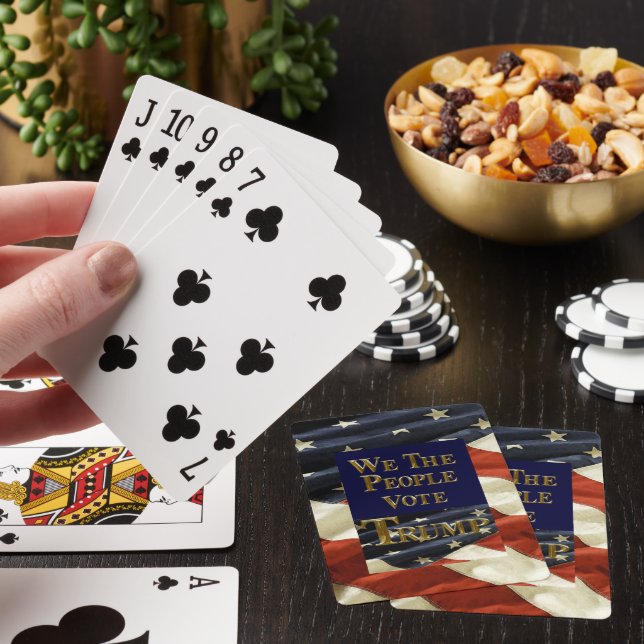 WIR DIE MENSCHEN STIMMEN TRUMP SPIELKARTEN (In Situ)