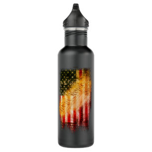 WIR DIE MENSCHEN Vintag Retro Rock American Flag Edelstahlflasche