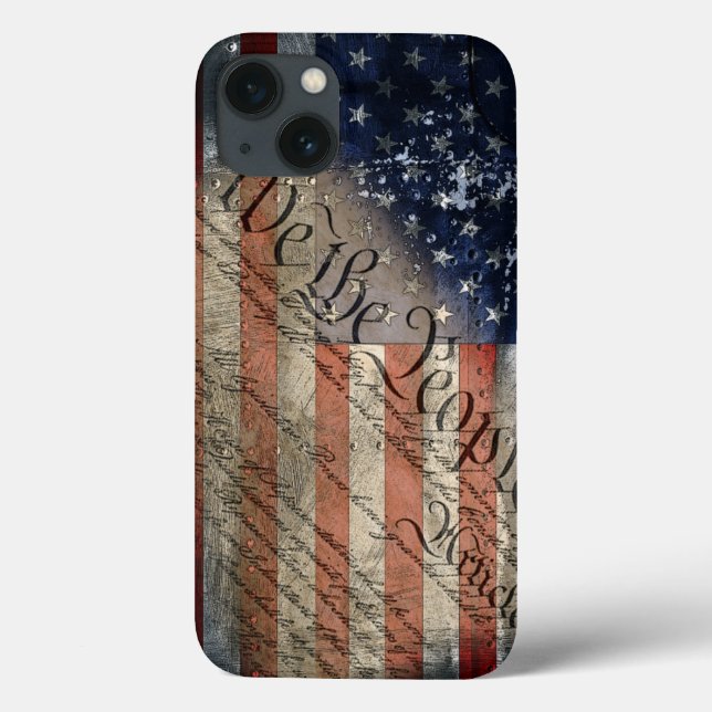 Wir die People American Flag iPhone X Tough Xtreme Case-Mate iPhone Hülle (Rückseite)