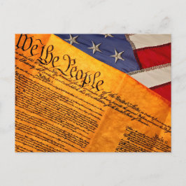 Wir die Volksverfassungsflagge 4. Juli Party Einladungspostkarte