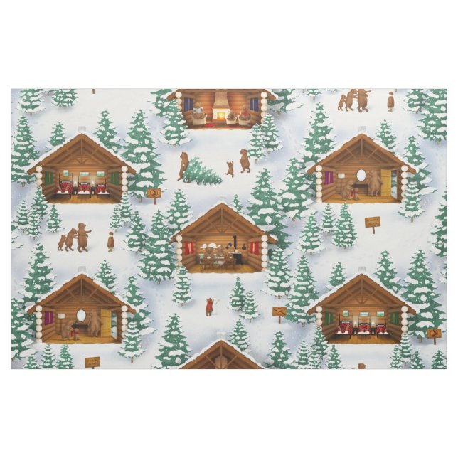 Wir drei Bären (großformatig) Stoff (Fat Quarter (45,7 x 55,9 cm))