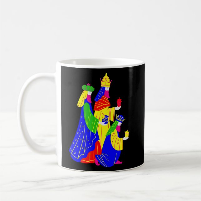 Wir drei Könige 3 Weiße Männer Weihnachtskrippe Ch Kaffeetasse (Links)