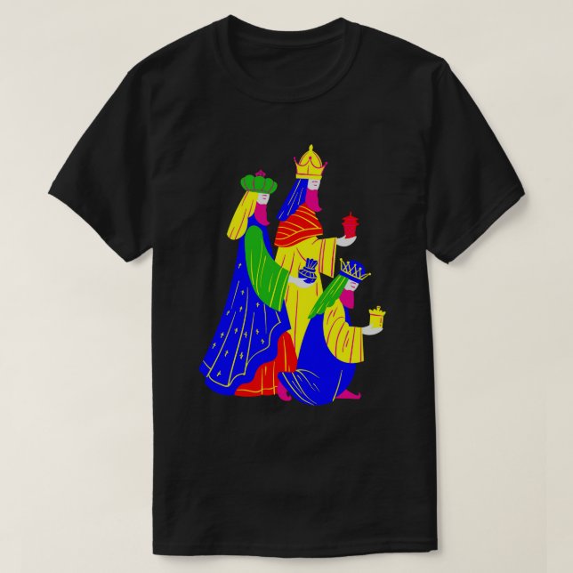 Wir drei Könige 3 Weiße Männer Weihnachtskrippe Ch T-Shirt (Design vorne)