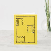 Wir drei Könige Quirky Weihnachtskarte