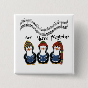 Wir drei Pinguine Holiday Tshirts und Geschenke Button