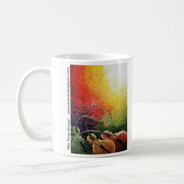 Wir drei Schnur-Kaffee-Tasse Kaffeetasse (Links)