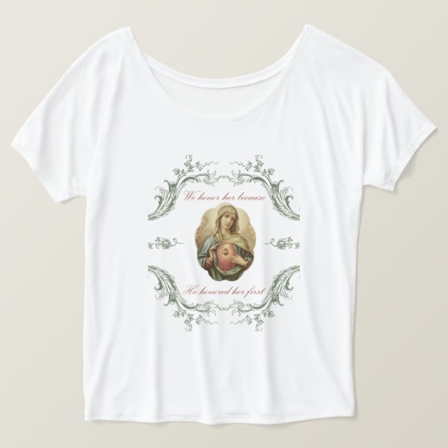 Wir ehren ihren tadellosen Mary-T - Shirt (Design vorne)