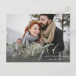 WIR ELOPIERT ANKÜNDIGUNGSPOSTKARTE