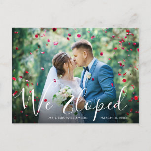 WIR ELOPIERT Hochzeitsankündigung Postkarte