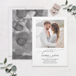 Wir entschieden uns für eine immerwährende Verlobu Einladung