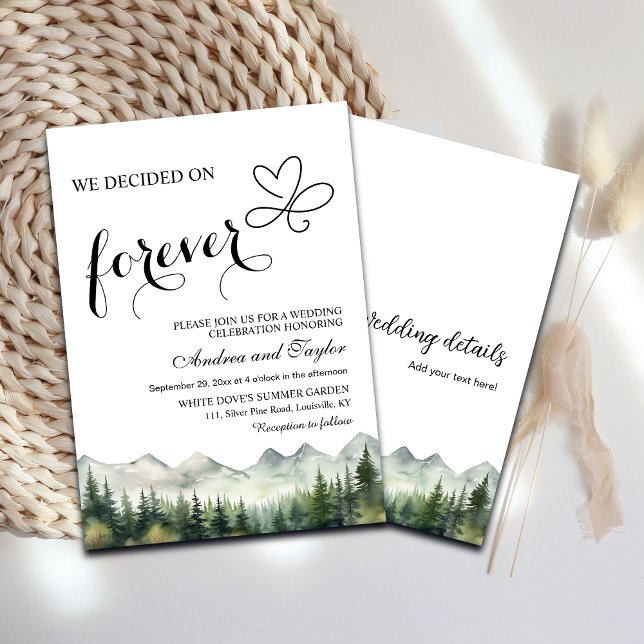 Wir entschieden uns für eine Lässige Hochzeit Einladung (Von Creator hochgeladen)