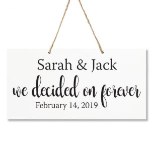 Wir entschieden uns für ewig weiße Hochzeitsmaue