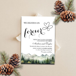 Wir entschieden uns für Forever Casual Wedding Einladung