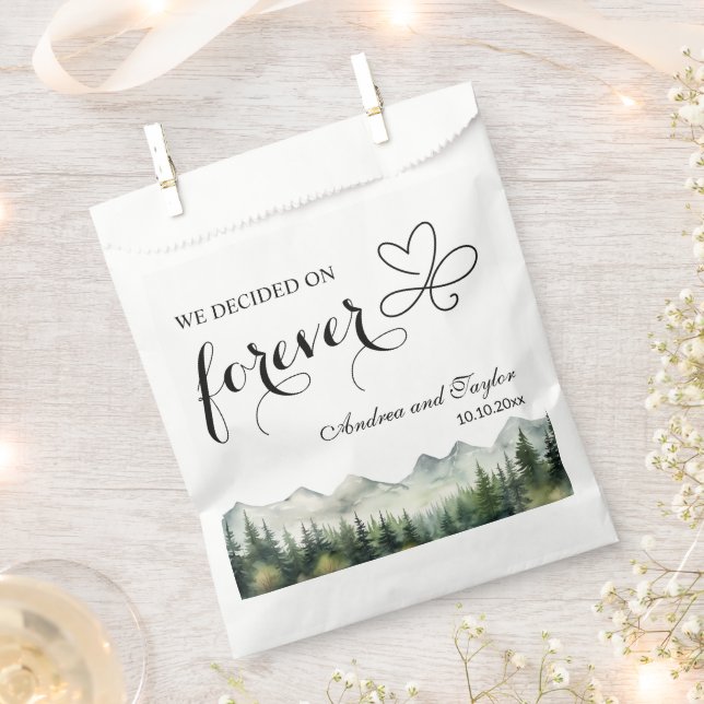 Wir entschieden uns für Forever Elegant Hochzeit Geschenktütchen (Ausgeschnitten)