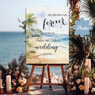 Wir entschieden uns für Forever Elegant Hochzeitsb Poster