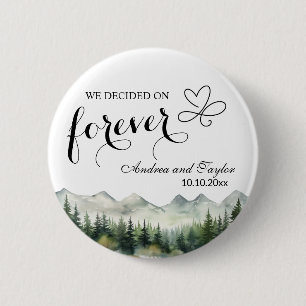 Wir entschieden uns für Forever Elegant Hochzeitsg Button