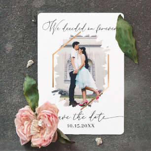 Wir entschieden uns für Forever Foto Verlobung Ret Save The Date