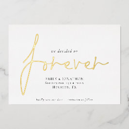 Wir entschieden uns für Forever Script Save the Da Folieneinladung