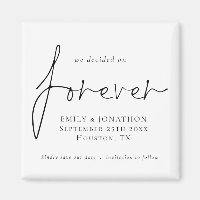 Wir entschieden uns für Forever White Save the Dat