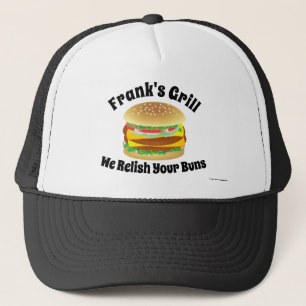 Wir entspannen Ihre Brötchen Funny Hamburger Truckerkappe