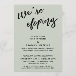 Wir entwickeln eine moderne Handschrift Typografie Einladung