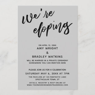 Wir entwickeln einfaches, modernes Handschriften-G Einladung