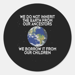 Wir erben den Earth Science Earth Day nicht Runder Aufkleber