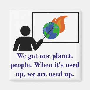 Wir erben die Erde nicht - Zitat zum Klimawandel Magnet