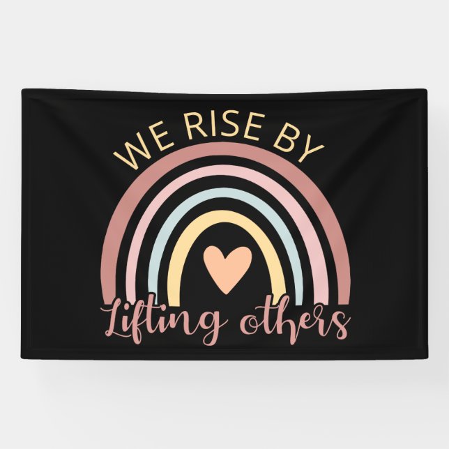 Wir erheben uns, indem wir andere aufheben II Banner (Horizontal)