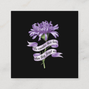 Wir erinnern uns an ihre Liebe, als sie uns Alz ve Quadratische Visitenkarte