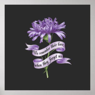 Wir erinnern uns an ihre Liebe, wenn sie uns verge Poster
