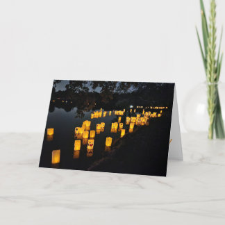 "Wir erinnern uns an sie" Hallowe'en card Karte