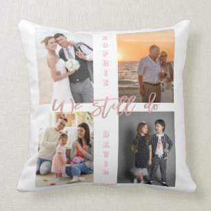 Wir erneuern immer noch das Gelübde Fotocollage Kissen