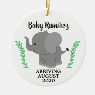 Wir erwarten Baby-Mitteilungs-Keramik-Verzierung Keramik Ornament