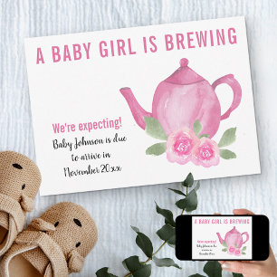 Wir erwarten, dass ein Baby eine Schwangerschaft b Ankündigung