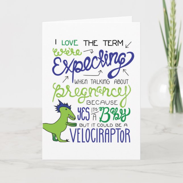 Wir erwarten ein Baby, aber es könnte... Ankündigung (Vorderseite)