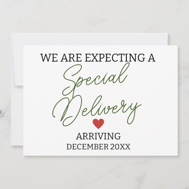 Wir erwarten eine besondere Schwangerschaft bei de Ankündigung (Vorderseite)