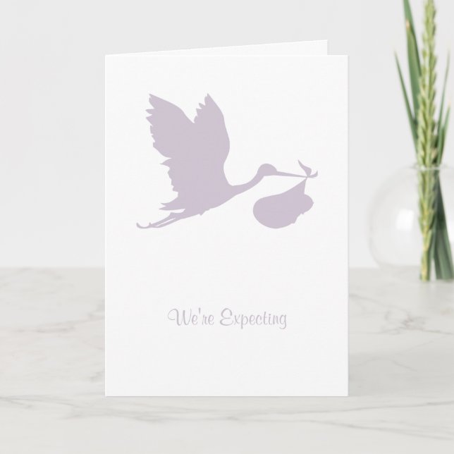 Wir erwarten eine Karte (Vorderseite)