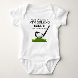 Wir erwarten einen neuen Golfschläger Baby Strampler