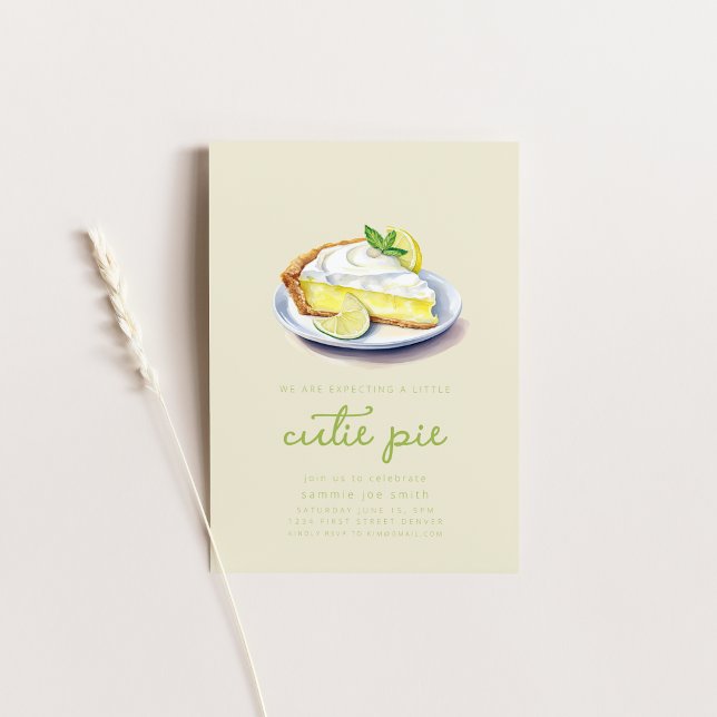 Wir erwarten einen Süsse-Kuchen Einladung (Von Creator hochgeladen)