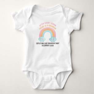 Wir erwarten unser Rainbow Baby Strampler