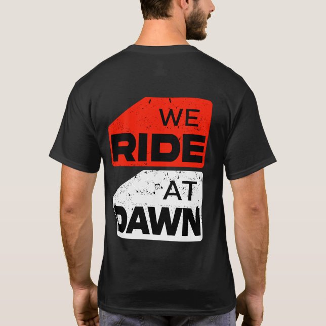 Wir fahren am Dawn T - Shirt - Adventure Biker (Rückseite)