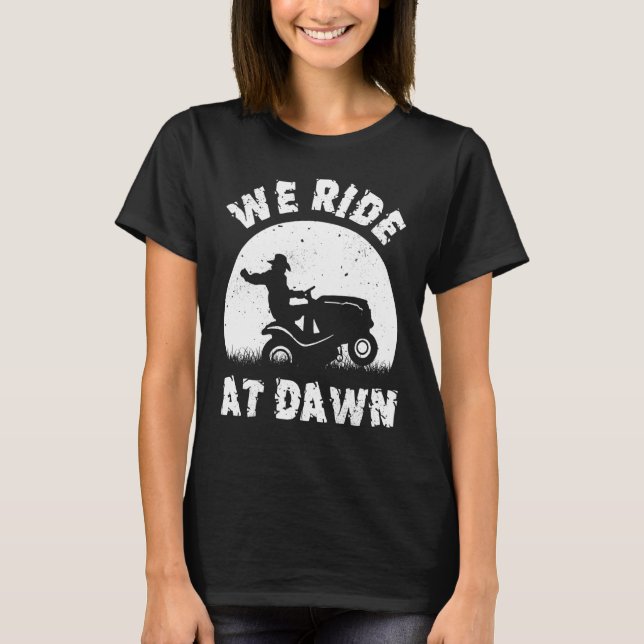 Wir fahren auf dem Reiten der Morgenmäuse T-Shirt (Vorderseite)