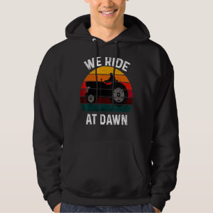 Wir fahren auf der Morgendämmerung Rasenmäher Mähe Hoodie