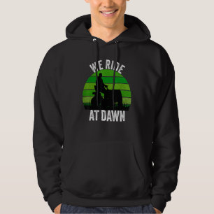 Wir fahren auf der Rasenmäher Dawn Mowing Funny Va Hoodie